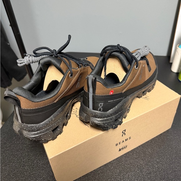 On Running Men's Black and Brown Athletic Shoes